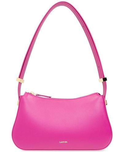 Lanvin Concerto Leather Shoulder Bag - Pink