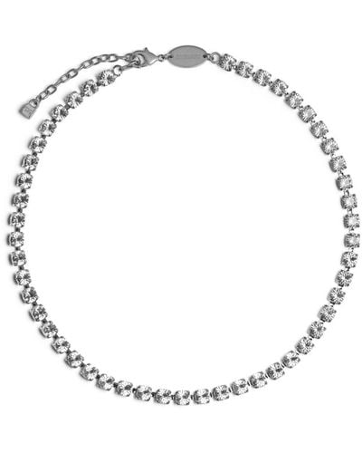 DSquared² Crystal Embellishment Necklace - Metallic