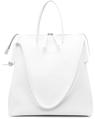 Marsèll Debossed-logo Large Tote Bag - White