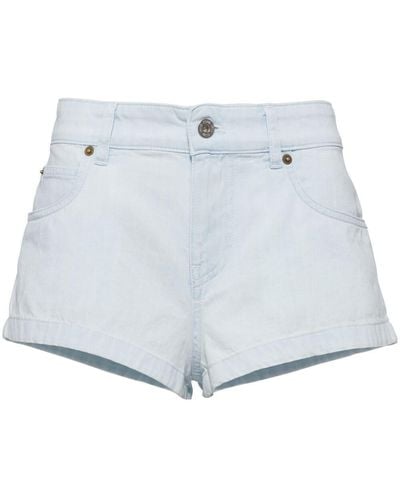 Miu Miu Denim Mini Shorts - Blue