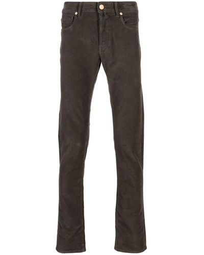 Incotex Tapered-leg Key-pendant Jeans - Gray