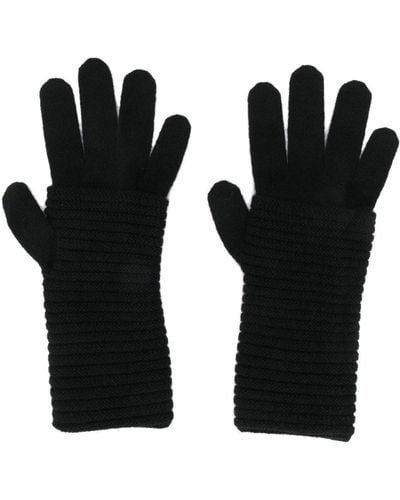 Blanca Vita Knitted Cashmere Gloves - Black