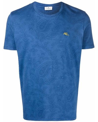 Etro ロゴ Tシャツ - ブルー