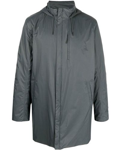 Rains Zip-up Hooded Raincoat - Grey