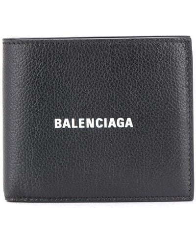 Balenciaga Portemonnaie mit Logo-Print - Schwarz