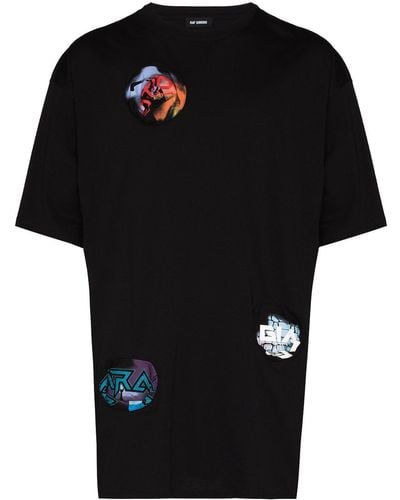 Raf Simons T-shirt Pocket Holes oversize - Noir