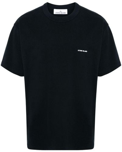 Stone Island フロックロゴ Tシャツ - ブラック