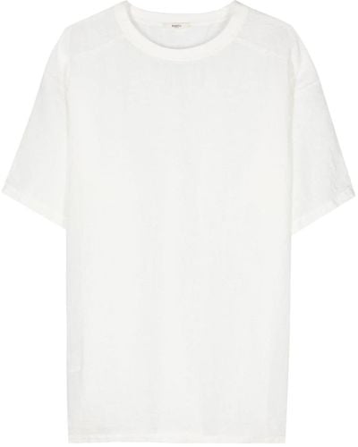 Barena T-shirt en lin à manches courtes - Blanc