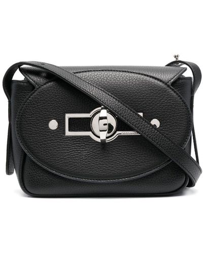 Zanellato Twist-lock Leather Crossbody Bag - Black