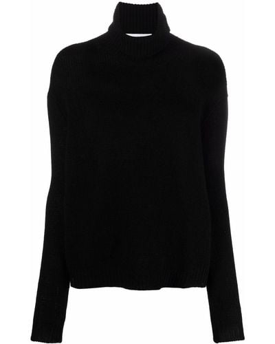 Valentino Garavani Black Cashmere Cashmere Roll-neck Sweater