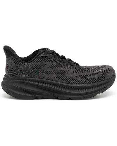 Hoka One One Clifton 9 Running Sneakers - Black