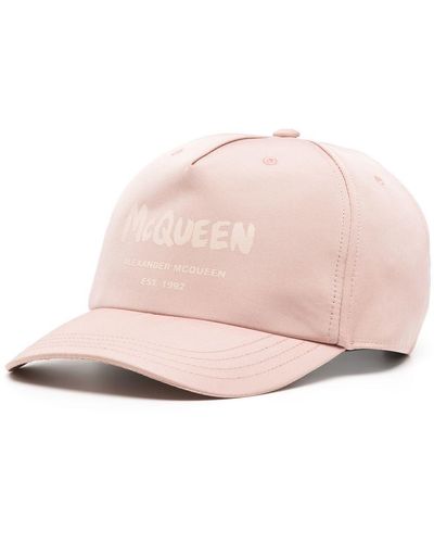 Alexander McQueen Logo-print Baseball Cap Pink