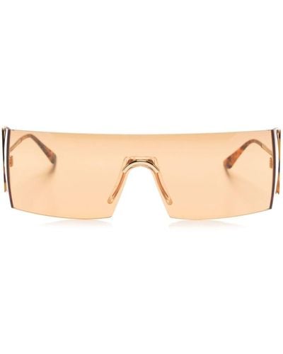 Retrosuperfuture Pianeta Shield-frame Sunglasses - Natural