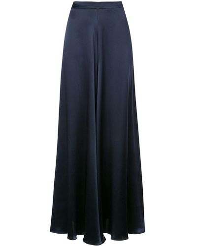 Voz High-waisted Palazzo Trousers - Blue