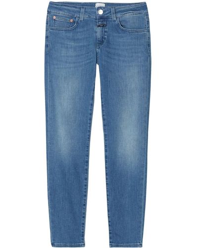 Closed Tief sitzende Baker Cropped-Jeans - Blau