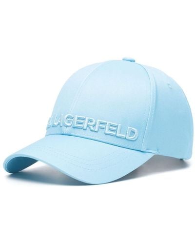 Karl Lagerfeld Logo-embroidered Baseball Cap - Blue
