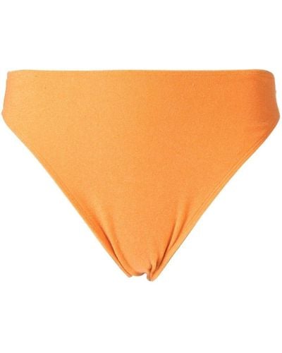 Faithfull The Brand Dylla Towelling Bikini Bottoms - Orange