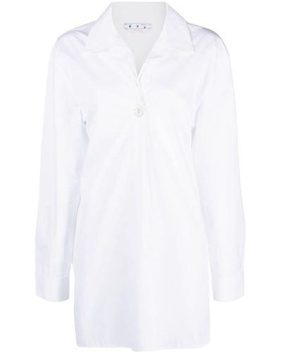Off-White c/o Virgil Abloh Long-sleeve Button-fastening Shirt - White
