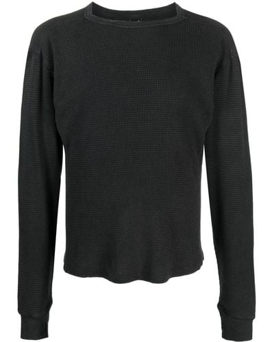 Entire studios Washed Textured-finish Sweater - Black
