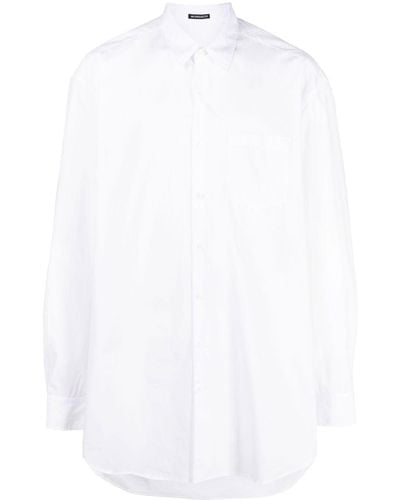 Ann Demeulemeester Poplin Button-down Shirt - White