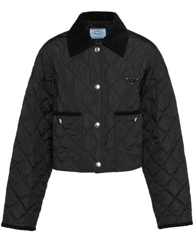 Prada Quilted Re-nylon Jacket - Black