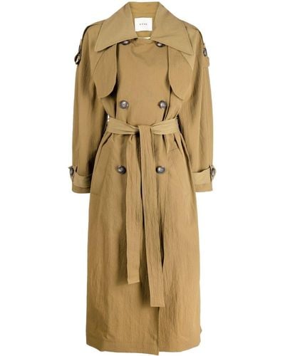 Rohe Textured-finish Trench Coat - Natural