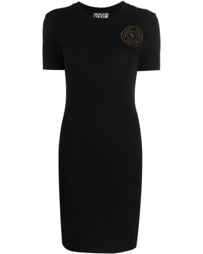 Versace ロゴ ドレス - ブラック