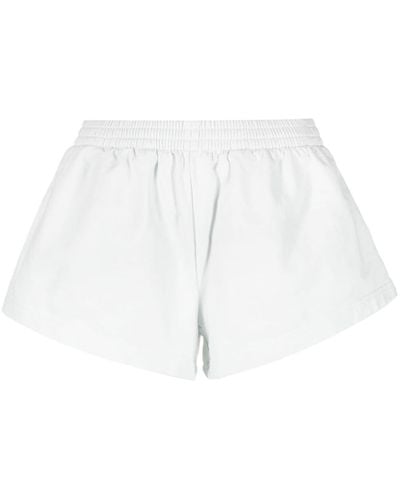 Balenciaga Shorts svasati con vita elasticizzata - Bianco