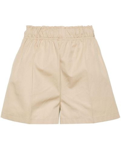 Prada Shorts con diseño triangular esmaltado - Neutro