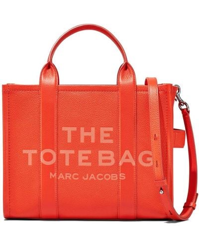 Marc Jacobs The Leather Medium Tote Bag - Red