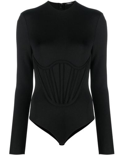 Versace Body Met Lange Mouwen - Zwart