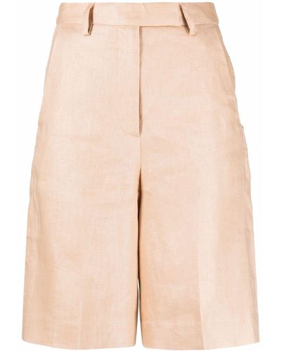 Remain Tailored Linen Shorts - Natural