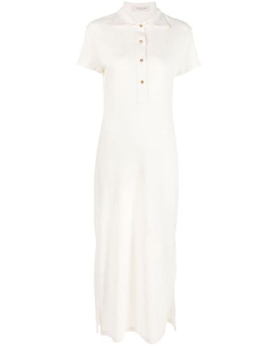 Giuliva Heritage Poloshirtkleid mit kurzen Ärmeln - Weiß