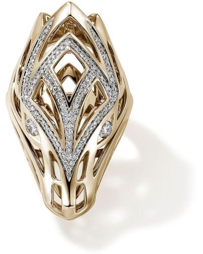 John Hardy 14kt Geelgouden Ring - Metallic