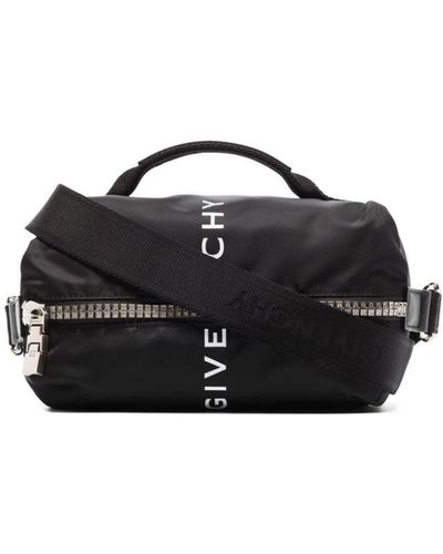 Givenchy ロゴ ジップバッグ - ブラック