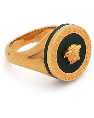 Versace Ring mit Medusa-Schild - Mettallic