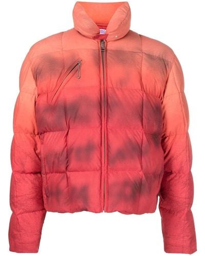 ERL Gefütterte Jacke mit Farbvauf-Optik - Pink