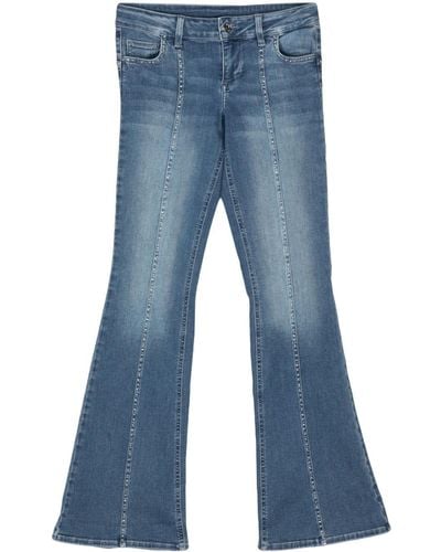Liu Jo Low Waist Flared Jeans - Blauw