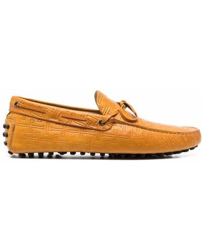 Tod's Gommino Embossed Loafers - Yellow
