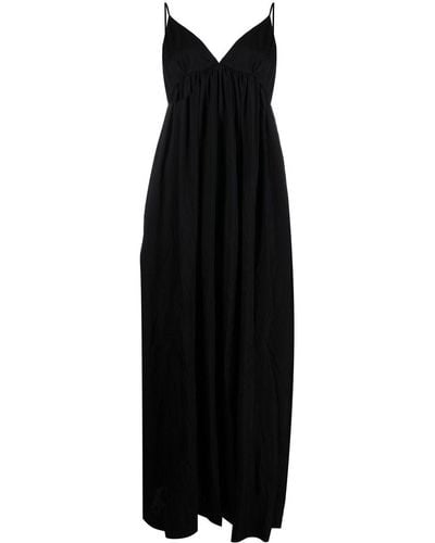 Uma Wang V-neck Empire-line Maxi Dress - Black