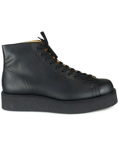 Yohji Yamamoto Demi Leather Boots - Black