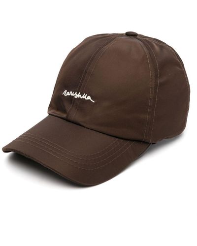 Nanushka Cappello da baseball con ricamo - Marrone