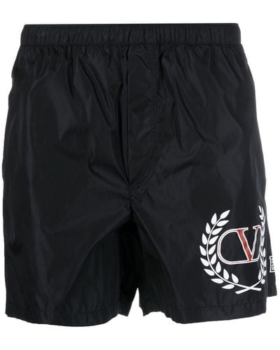 Valentino Garavani Vlogo Signature Swim Shorts - Black