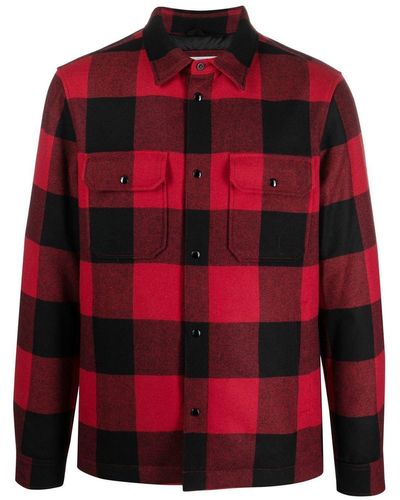 Woolrich Geruit Shirtjack - Rood