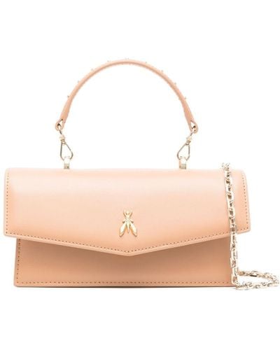 Patrizia Pepe Fly Bamby Leather Shoulder Bag - Pink