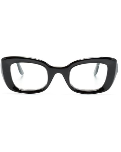 LAPIMA Olivia スクエア眼鏡フレーム - ブラック