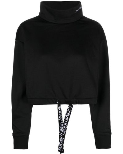 Calvin Klein ドローストリング スウェットシャツ - ブラック