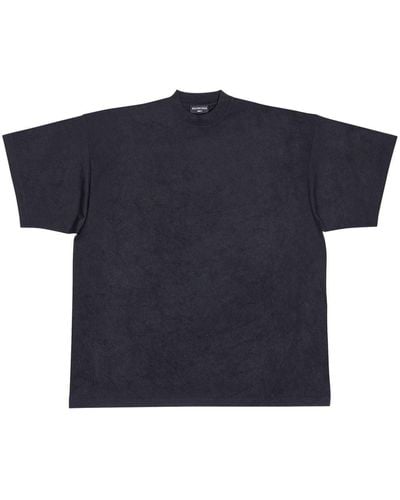 Balenciaga T-shirt Tab à coupe oversize - Bleu