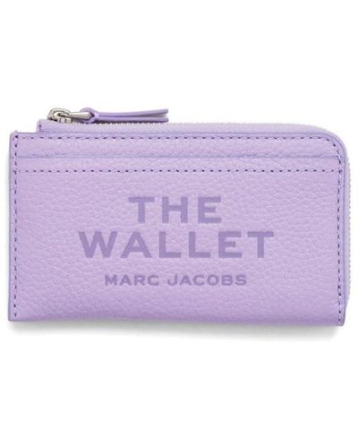 Marc Jacobs Logo-debossed Leather Wallet - Purple