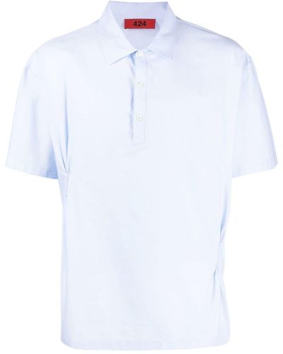 424 Pinched-detail Shortsleeved Shirt - White
